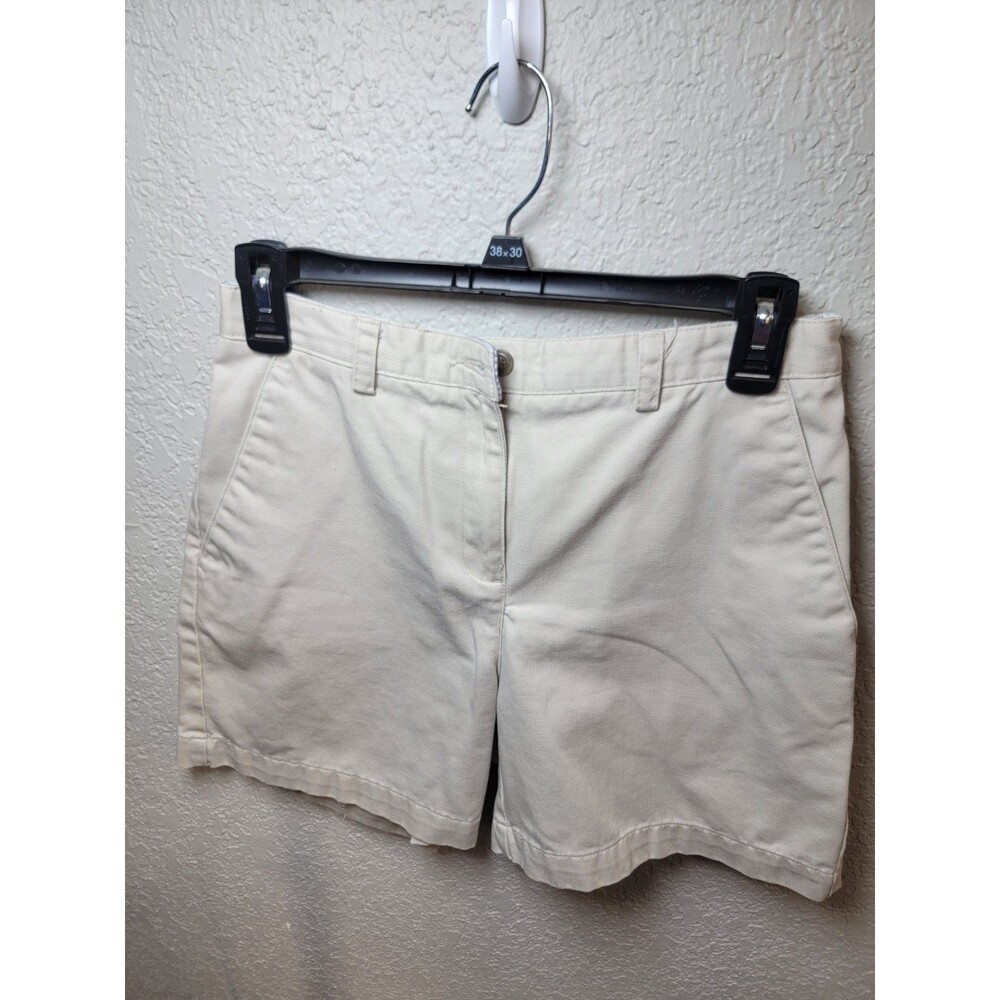 Liz Claiborne Petite Women’s Size 6P Khaki Beige Chino Shorts Casual Cotton